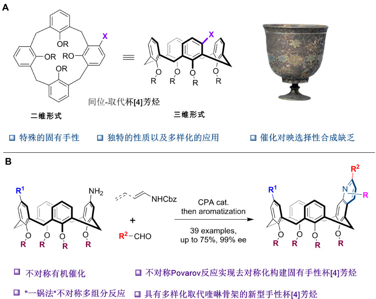 物质学院杨晓瑜课题组实现固有手性杯[4]芳烃催化不对称合成